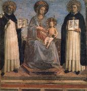 Madonna and Child with St Dominic and St Thomas Aquinas Fra Beato